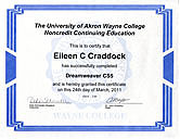 Dreamweaver Certificate